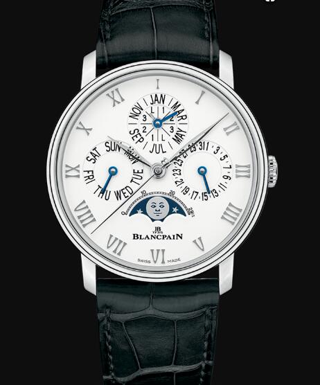 Blancpain Villeret Watch Price Review Quantième Perpétuel Phases de Lune Replica Watch 6656 1127 55B